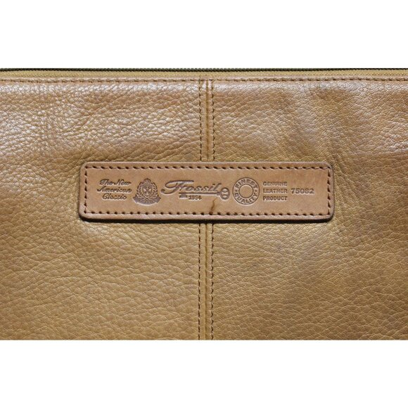 Fossil 1954 women's brown full grain leather crossbody satchel bag - Picture 14 of 16